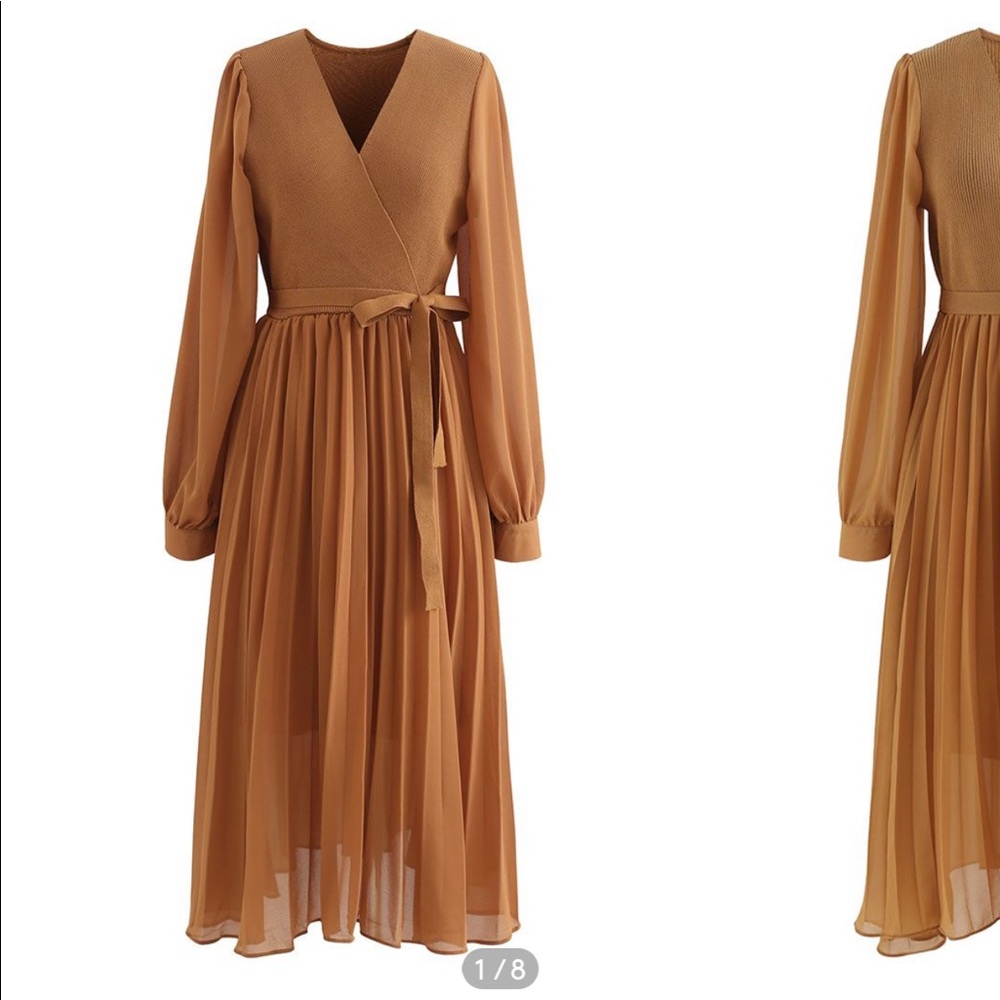 NWT Chicwish Camel Dress